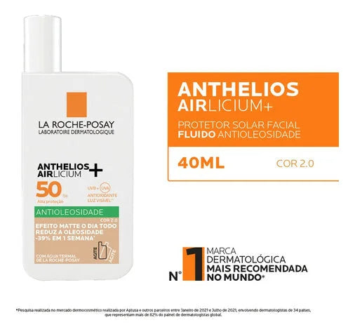 ANTHELIOS AIRLICIUM PROTETOR SOLAR ANTIOLIOSIDADE COR 2.0 FPS50 40g - Image 3